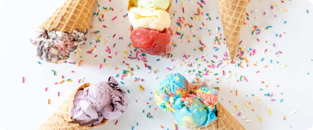 ice cream for every taste and color