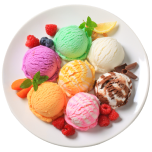 plate of ice-cream
